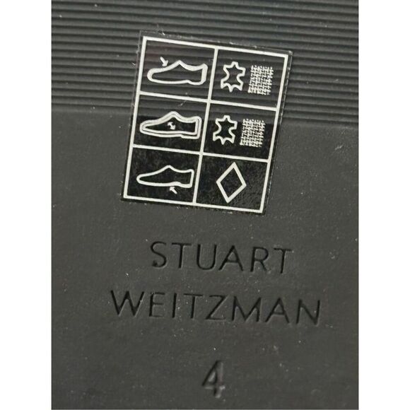 Stuart Weitzman Women's Keelan Suede Pull On Knee High Boots Black Side 4B - Picture 9 of 9